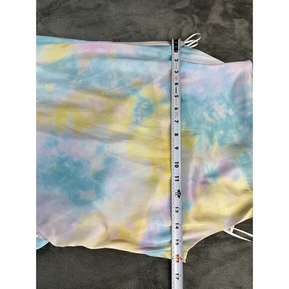 New with tags Zara Tie Dye Slip Midi Dress With Slit Multicolor 3525/456 aize M - Picture 11 of 16